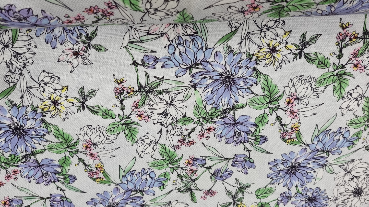 Forget-me-not corset dress