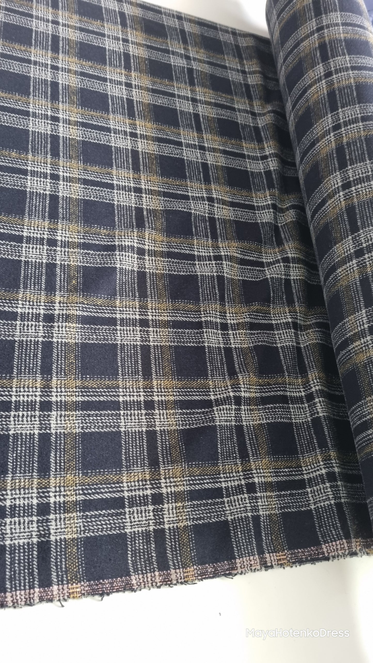 Brown check Demelza dress