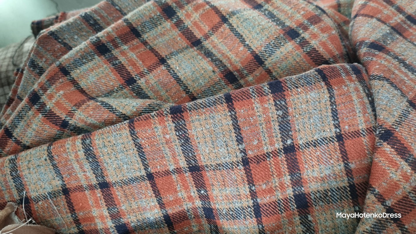Brown check Demelza dress