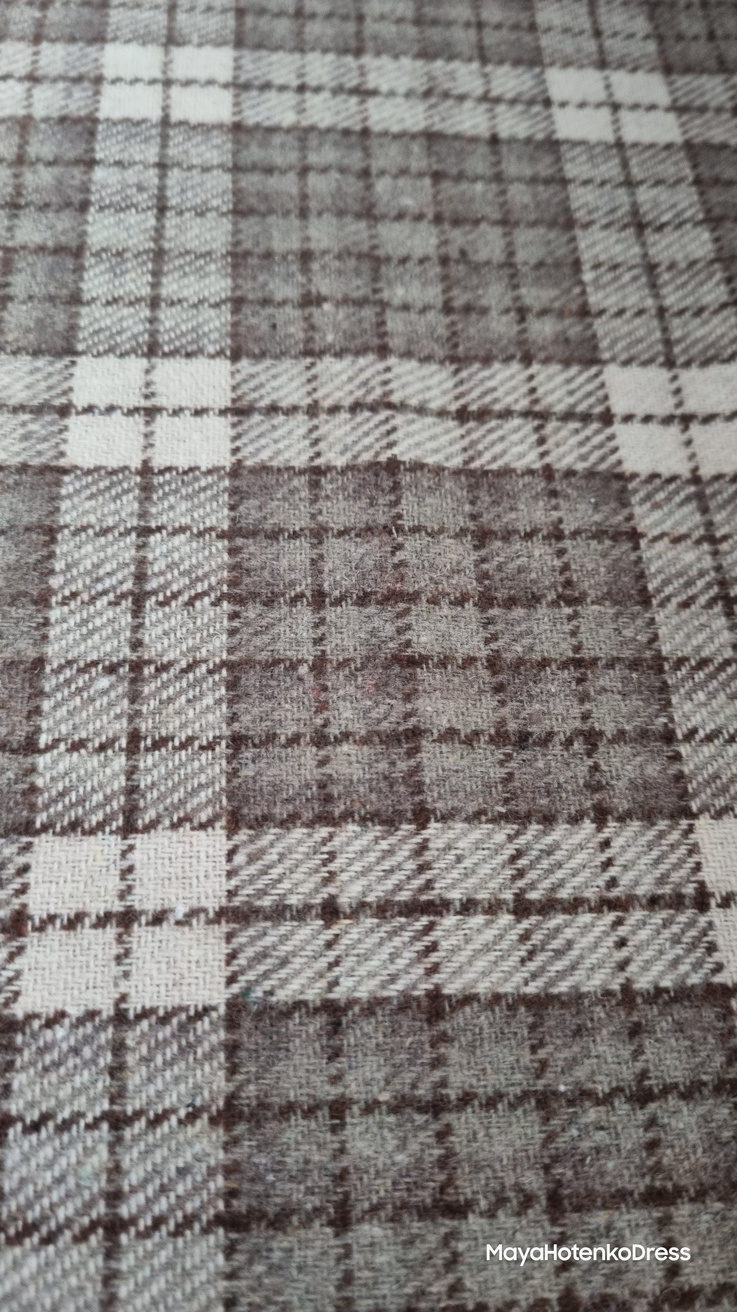 Brown check Demelza dress