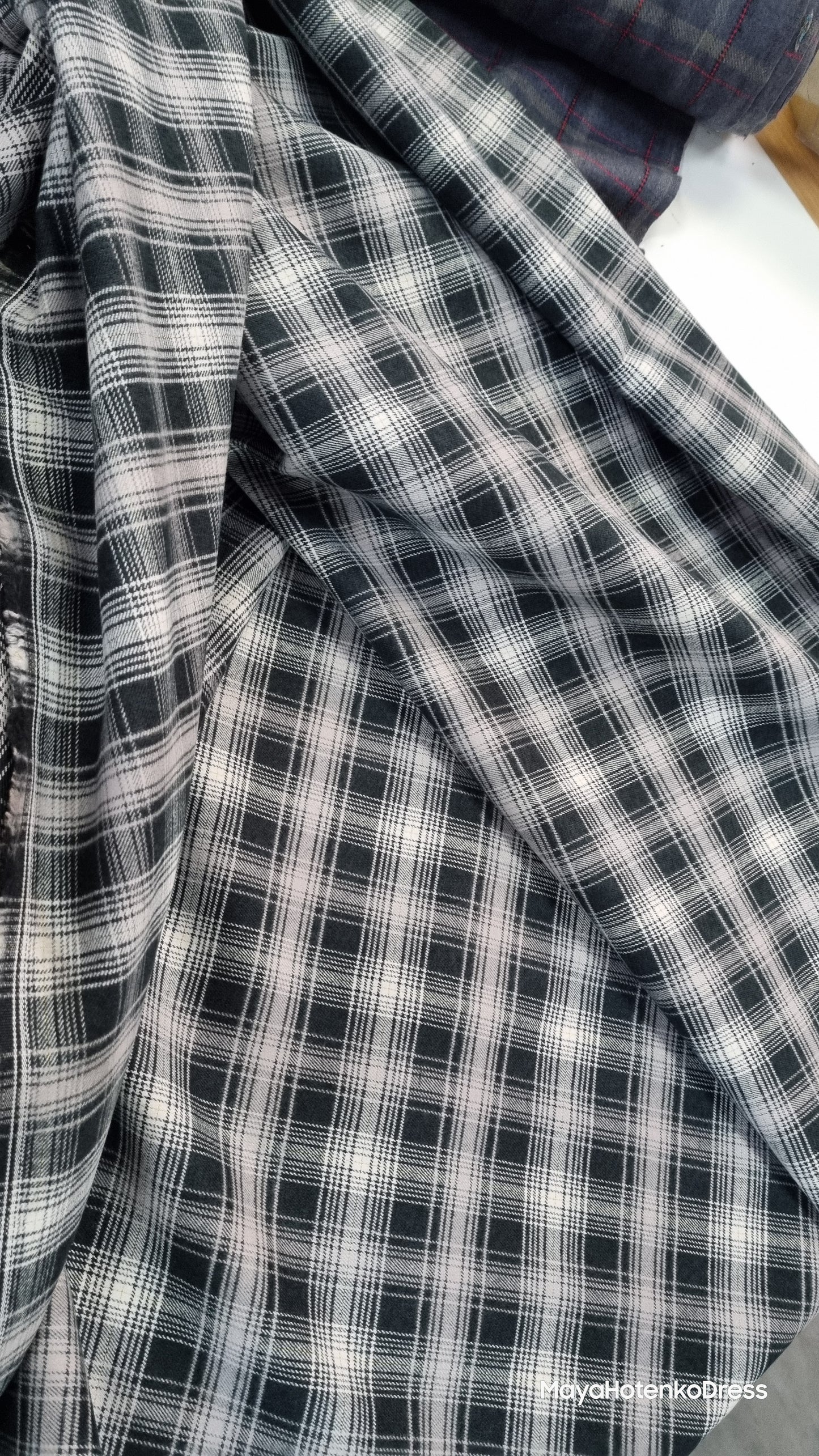 Brown check Demelza dress