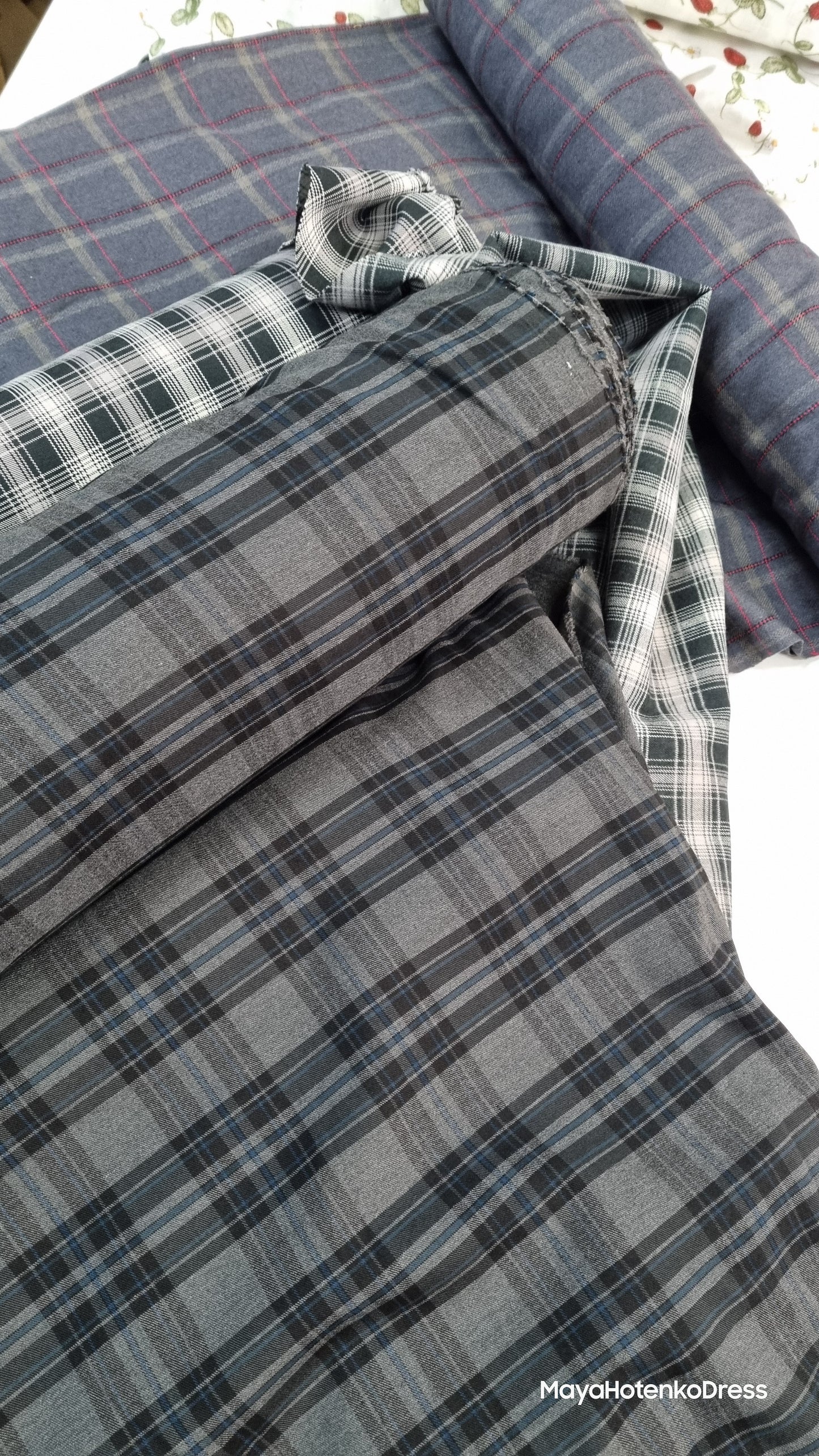 Brown check Demelza dress
