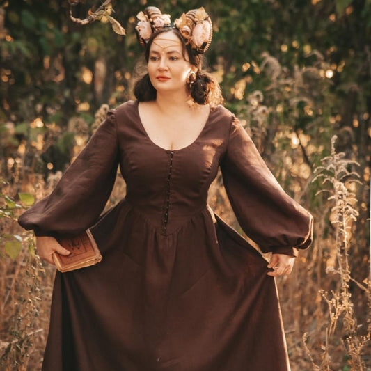 Faun Queen brown dress
