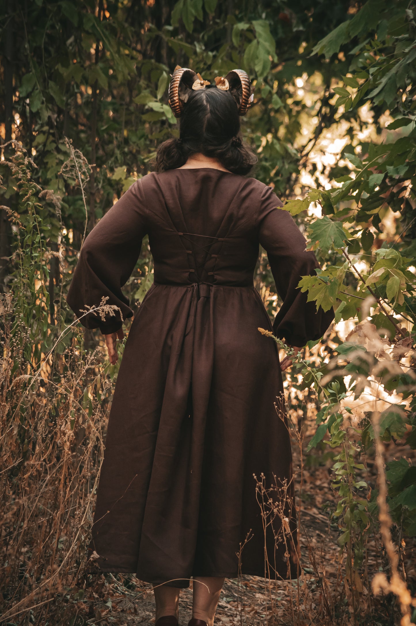 Faun Queen brown dress