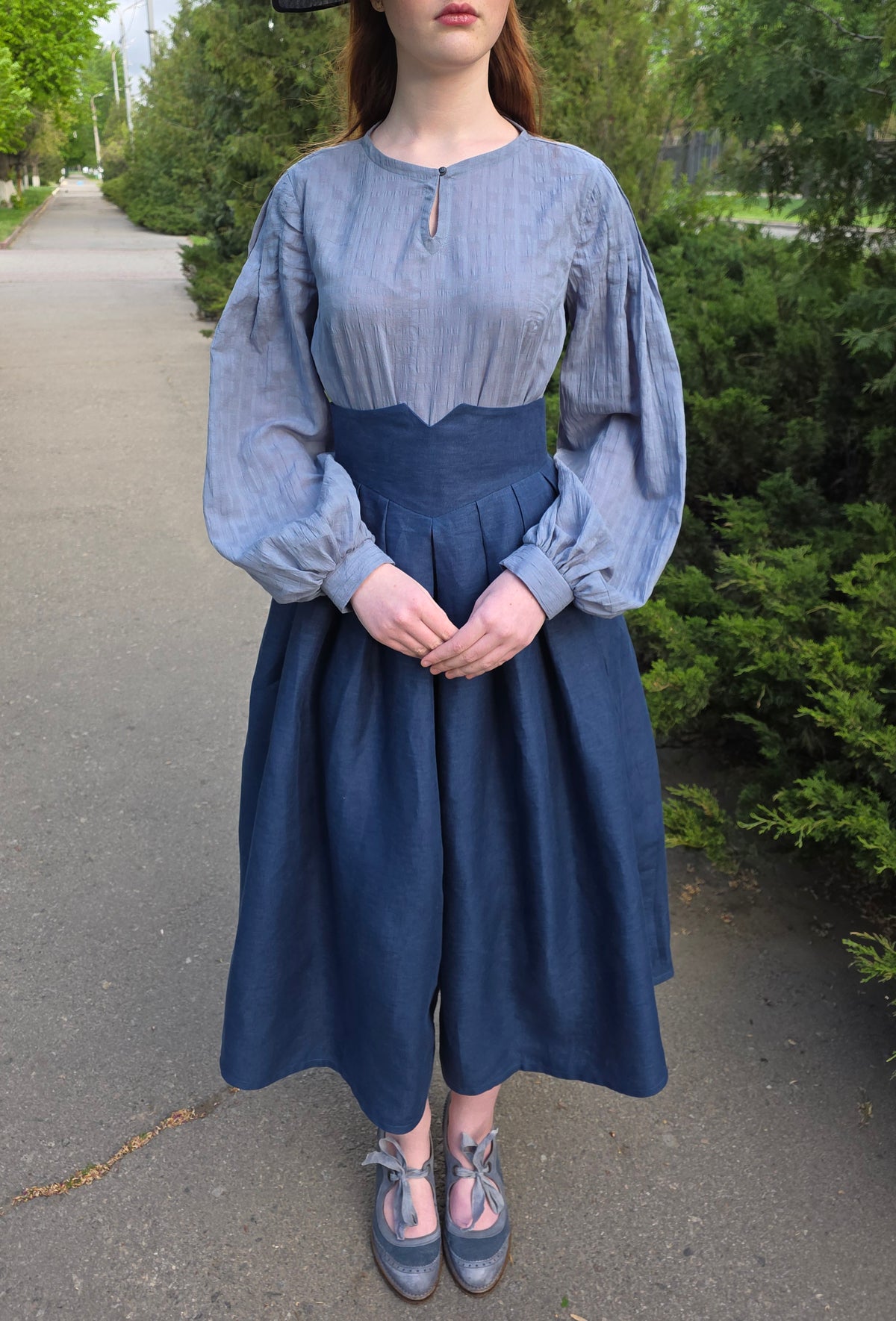 Edwardian inspired skirt-pants