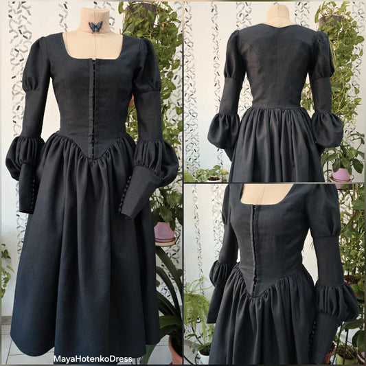 Kamila navy blue princesscore dress