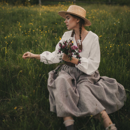 Anne Shirley of Green Gables classic linen skirt