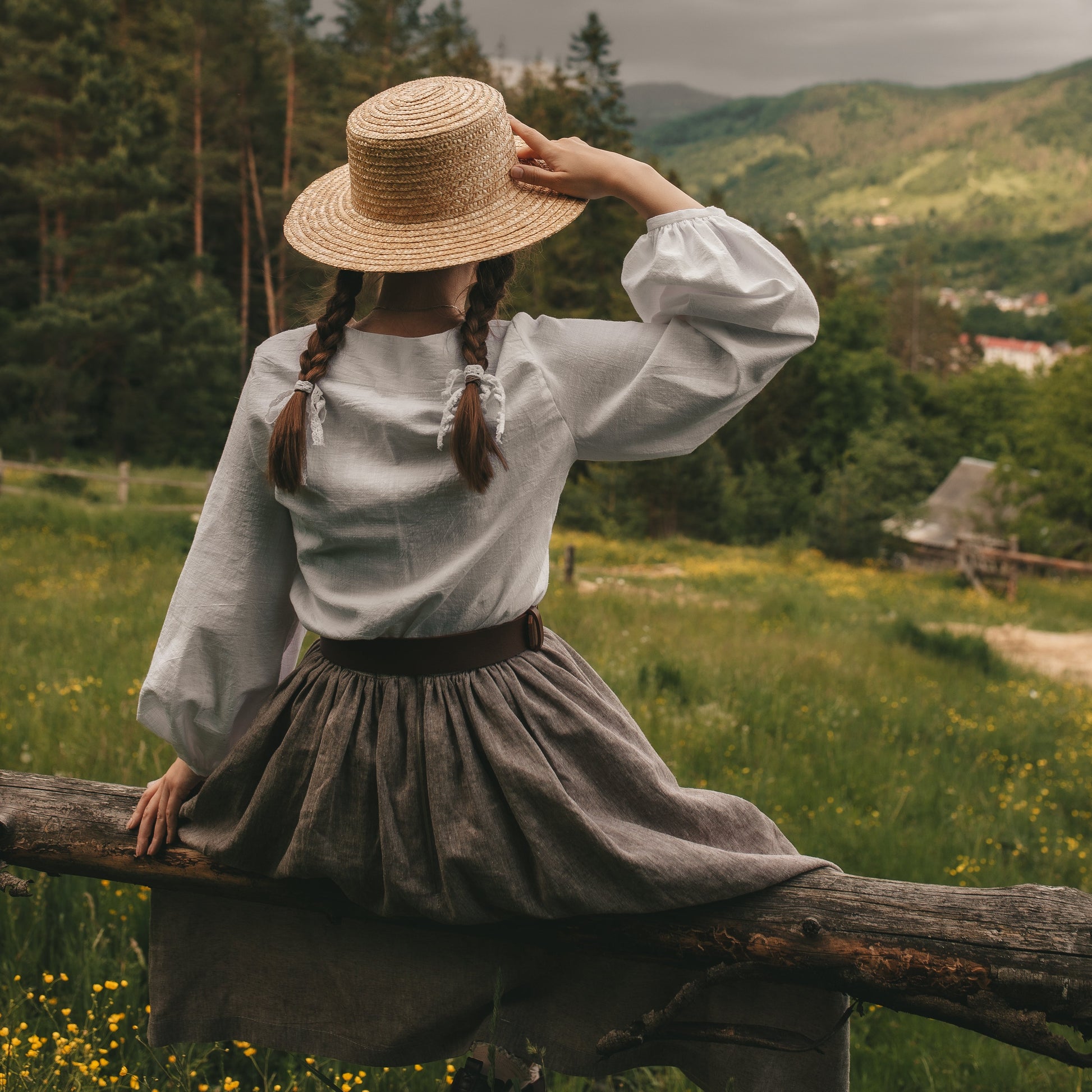 Anne Shirley of Green Gables classic linen skirt