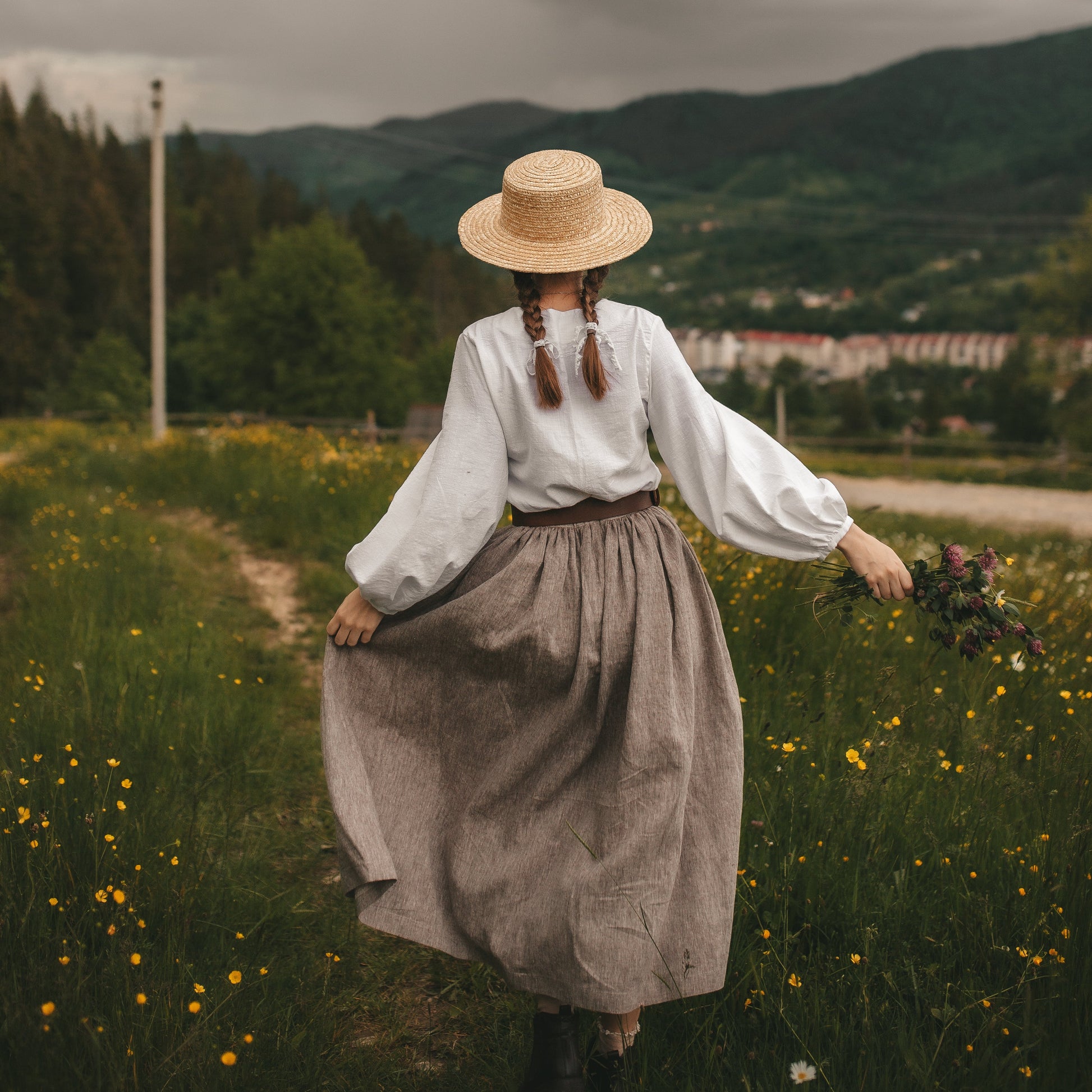 Anne Shirley of Green Gables classic linen skirt