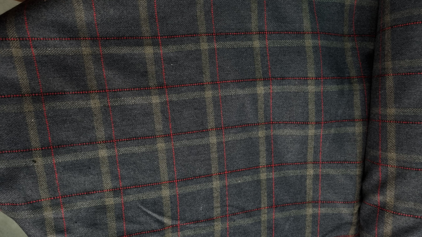 Tartan scotland brown check wool