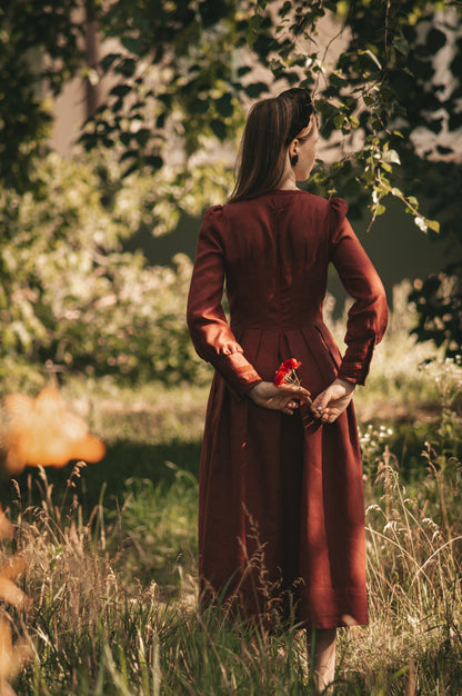 Acorn terracotta dress