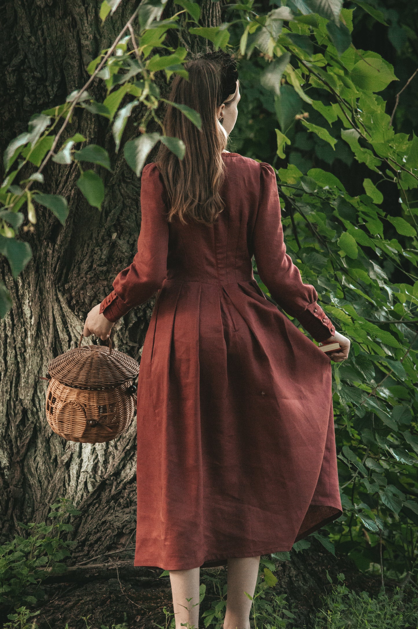 Acorn terracotta dress