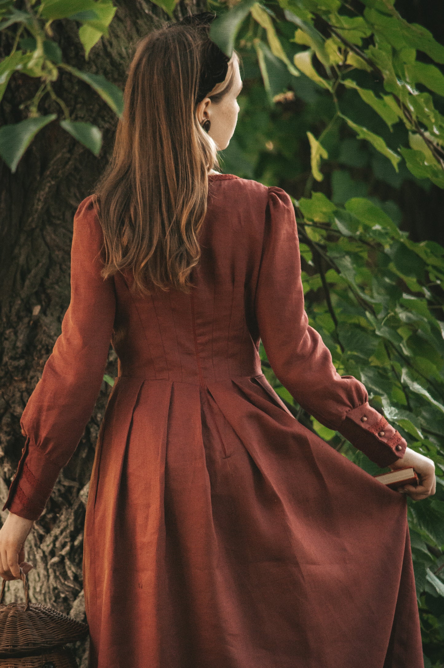 Acorn terracotta dress