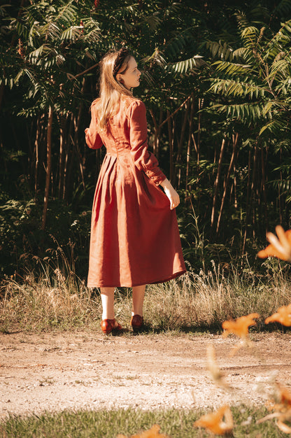 Acorn terracotta dress