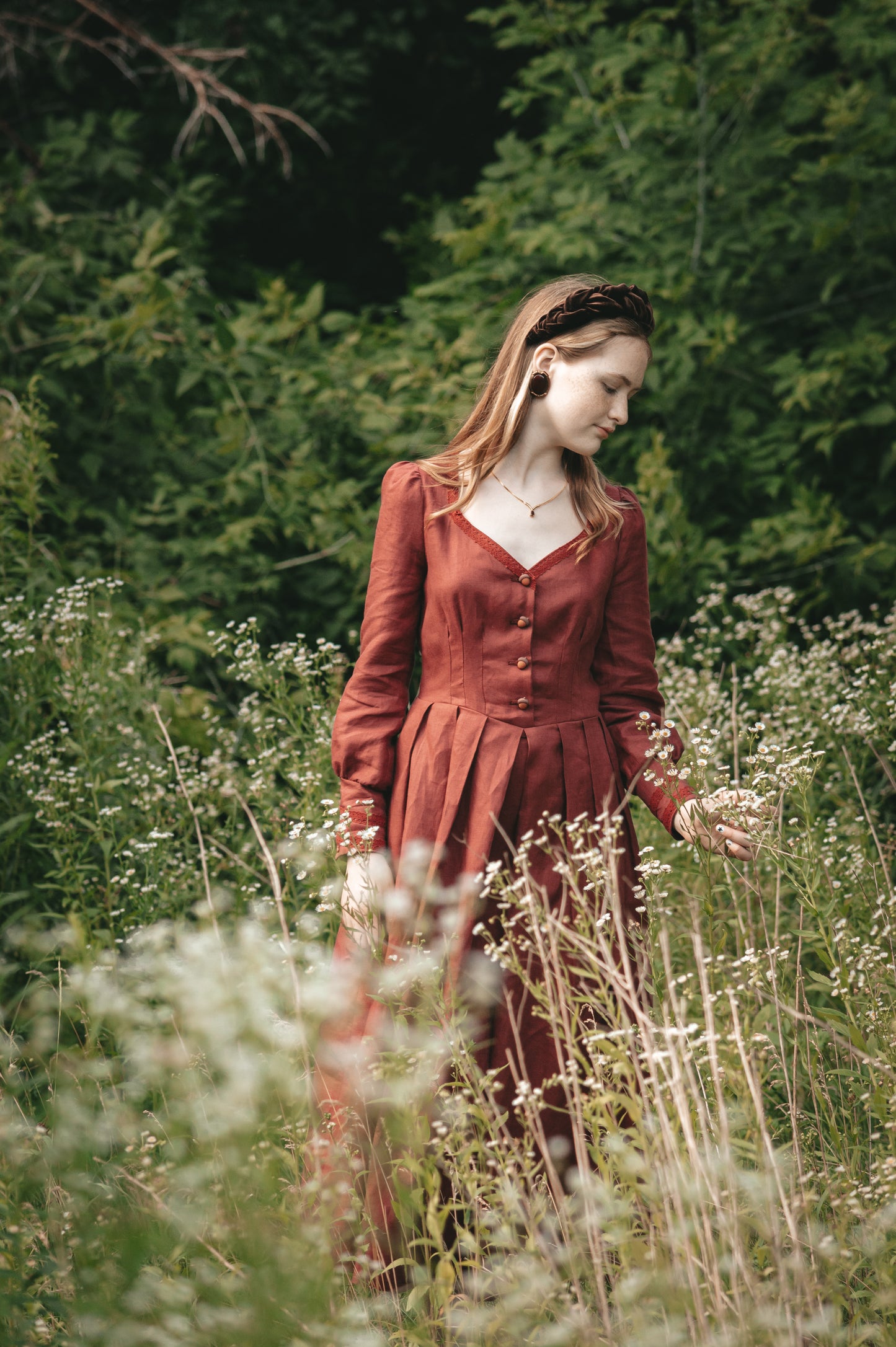 Acorn terracotta dress