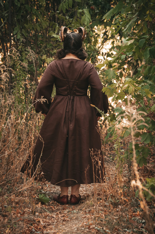 Faun Queen brown dress