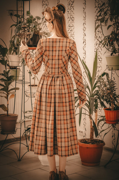 Rust check Demelza dress