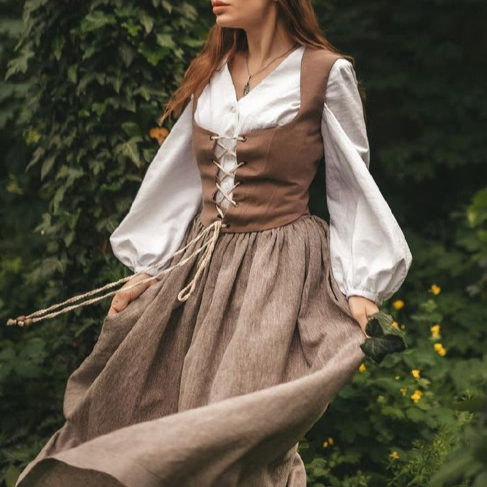 Rosie Cotton corset set 4 size Midi lenght / Ordinary sewing time 12-20 days and delivery 2-3 weeks Rosie Cotton corset set 4 size Midi lenght / Ordinary sewing time 12-20 days and delivery 2-3 weeks