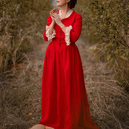 Claire Fraser Outlander corset red dress – MayaHotenkoDress Claire Fraser Outlander corset red dress – MayaHotenkoDress