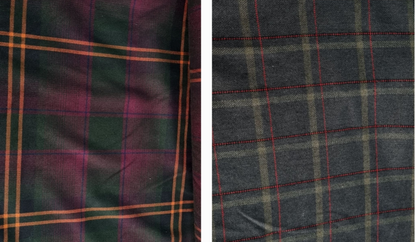 Tartan scotland brown check wool