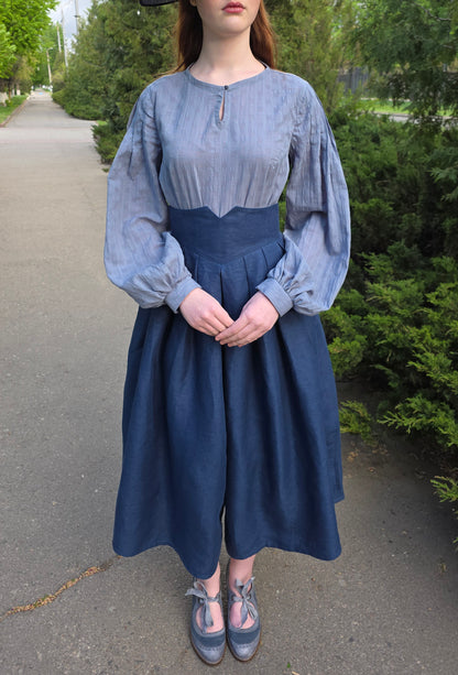 Edwardian inspired skirt-pants