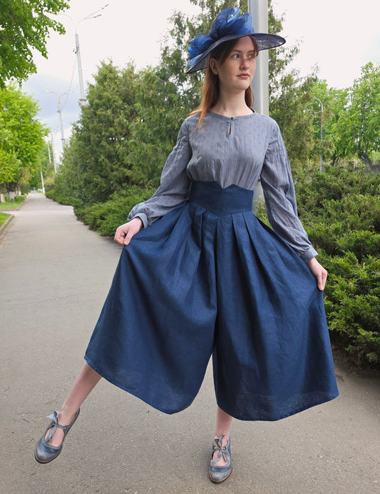 Edwardian inspired skirt-pants