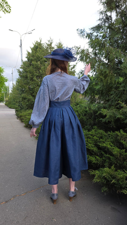Edwardian inspired skirt-pants